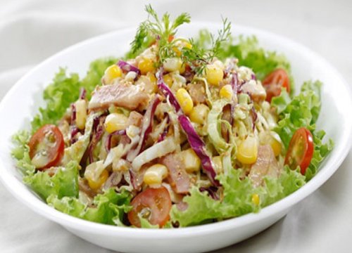 Salad bắp cải xốt mè