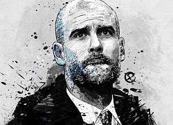 Bức họa HLV Guardiola bị fan MU phá hoại?