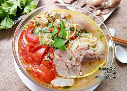 Cách nấu bún mọc chân giò ngon chuẩn vị nhà hàng