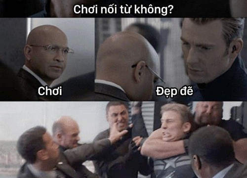 Fan Việt chế ảnh ép siêu anh hùng Captain America chơi nối chữ!