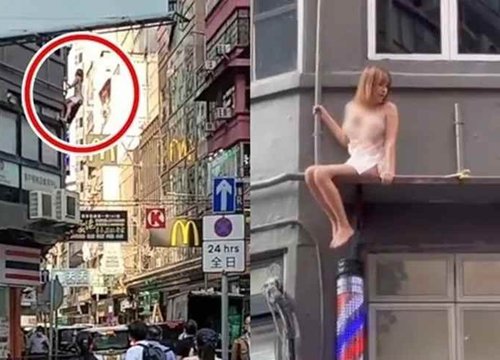 Hot girl mặc váy ngủ mỏng tang trèo cửa sổ: Lý do ngã ngửa