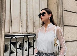 Rời đại học, &#8220;cất xiêm y&#8221;, Miss World Việt Nam khoe dáng công sở đẹp ngỡ ngàng