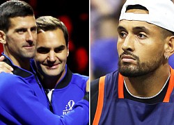 "Trai hư" Kyrgios tri ân Federer nhưng giở trò châm chọc Djokovic