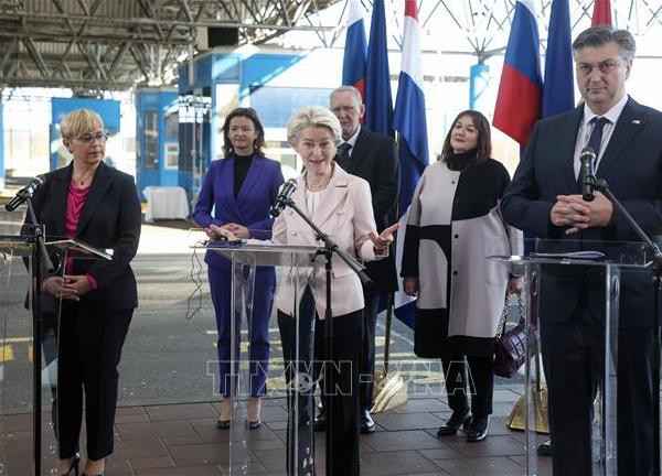 Lãnh đạo EU thăm Croatia đánh dấu sự kiện mở rộng Eurozone và Schengen