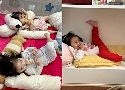 Loạt ảnh "đẻ con gái cho thuỳ mị nết na" của hai con nhà Vân Trang