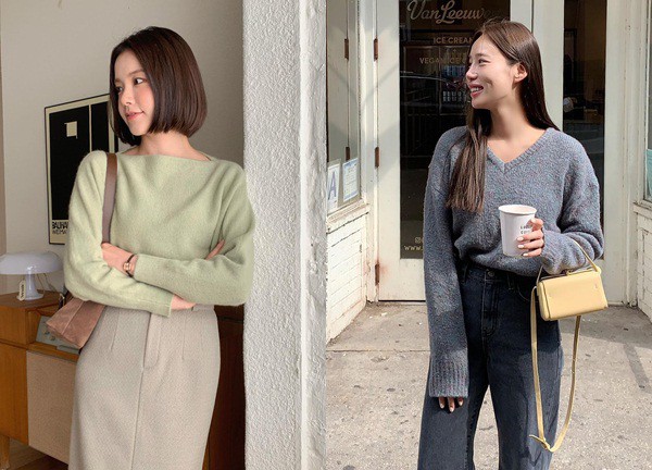 Bắt kịp xu hướng áo len trơn màu với 10 cách mix đồ