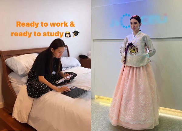 Thùy Tiên sang Hàn Quốc: Vừa làm vừa học, mặc hanbok xinh như mộng