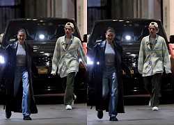 Justin Bieber mặc đồ luộm thuộm đi ăn tối cùng vợ