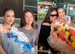 Khánh Vân, Kim Duyên đón Ngọc Châu trở về sau hành trình Miss Universe