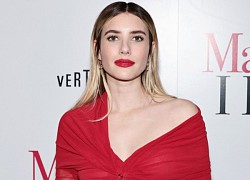 Emma Roberts diện đầm đỏ rực gợi cảm, tái xuất nổi bật trong buổi ra mắt phim