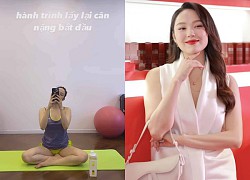 Minh Hằng lao vào giảm cân để lấy lại vóc dáng sau hơn 1 tháng sinh con