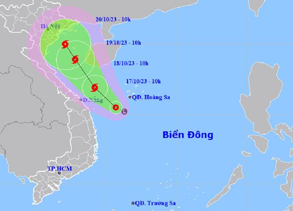 Áp thấp nhiệt đới khả năng mạnh thành bão, trên vùng biển Quảng Trị - Đà Nẵng