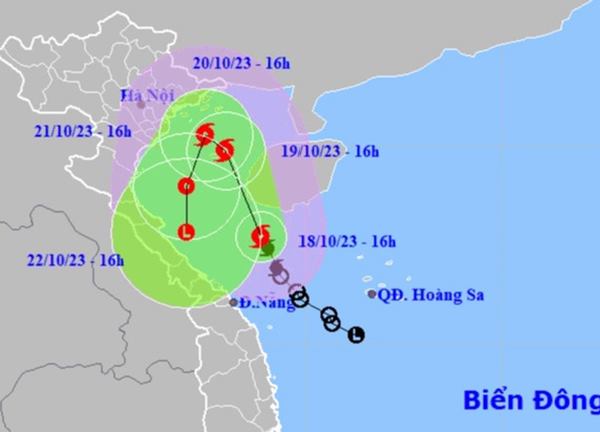 Bão số 5 khả năng đổi hướng đột ngột trên Vịnh Bắc Bộ