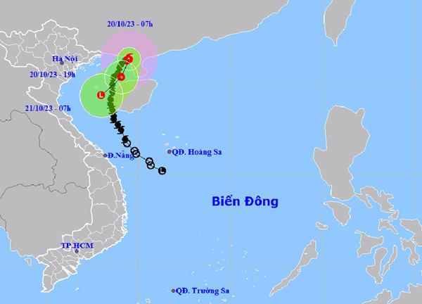 Bão số 5 giật cấp 10 trên Vịnh Bắc Bộ bất ngờ đổi hướng