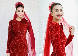 Thanh Hằng 'nhuộm đỏ' trang cá nhân, gây bão với loạt ảnh làm lễ gia tiên, chính thức về nhà chồng