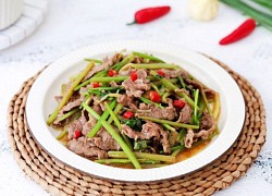 Thịt bò đừng chỉ xào cùng cần tây, thêm ngay loại rau gia vị "nhỏ mà có võ" để có món ngon bổ