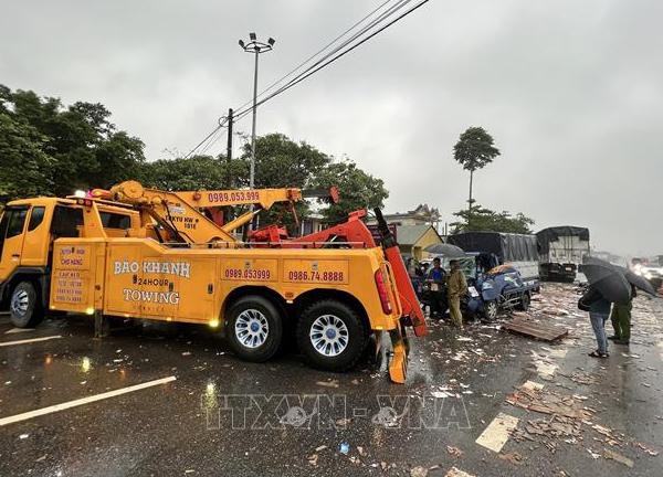 Xảy ra hai vụ tai nạn giao thông liên hoàn tại Quảng Trị