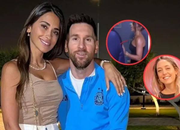 Xôn xao màn 'đánh dấu lãnh thổ' của vợ Messi