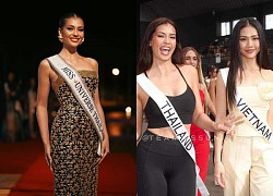 Miss Universe Thái Lan chặt đẹp Bùi Quỳnh Hoa khi đứng cạnh, là đại diện châu Á duy nhất lọt top 5