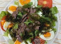 Món ngon mỗi ngày: Đổi vị cho gia đình bằng món salad rong nho thịt bò vừa bổ dưỡng lại còn ngon miệng