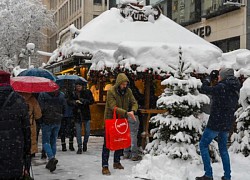 Tuyết trắng mùa Giáng sinh ở Munich, Đức