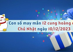 Con số may mắn hôm nay 12 cung hoàng đạo ngày 10/12/2023