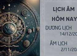 Lịch âm hôm nay 14/12 - Thông tin ngày âm lịch 14/12/2023 chi tiết nhất