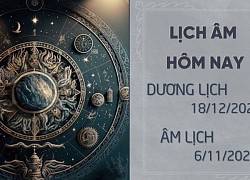 Lịch âm hôm nay 18/12 - Thông tin ngày âm lịch 18/12/2023 chi tiết nhất