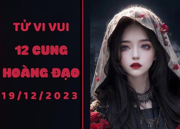 Tử vi vui 12 cung hoàng đạo thứ 3 ngày 19/12/2023: Xử Nữ bị 'sao quả tạ' chiếu, Ma Kết uất ức trong công việc