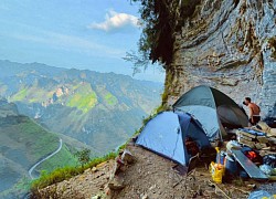 Cắm trại &#8216;nghìn sao&#8217; trên vách đá ở Hà Giang