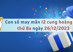 Con số may mắn hôm nay 12 cung hoàng đạo ngày 26/12/2023