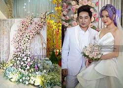 Không gian tiệc cưới đầy hoa lãng mạn của Bằng Cường &#8211; Bảo Anh