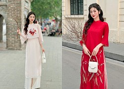 Rộn ràng nét thanh xuân trong những mẫu áo dài cách điệu