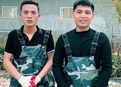 2 chàng trai trẻ không quản vất vả lội mương, dọn rác làm sạch Thủ đô