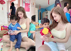 "Nữ gia sư hot nhất Malaysia" bị chê mặc kém duyên đến trại trẻ mồ côi