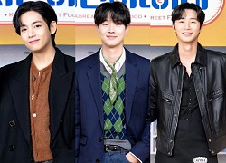 Hội bạn nam thần tụ hội ở họp báo hot nhất ngày: V (BTS) soái xỉu, Park Seo Joon trở lại ngỡ ngàng sau khi bị chê lão hóa