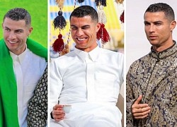 Ronaldo quý phái khi diện 'bộ cánh' truyền thống của Saudi Arabia