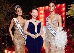 Hoàng Oanh đọ sắc cùng 2 nàng hậu Miss Universe