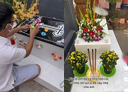 Ông nhớ thương cháu ngoại mới mất, đem cả đồ chơi ra mộ chơi cùng