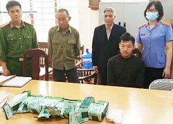 Mang 1 bánh heroin cùng 8kg ma túy vào nhà nghỉ