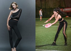 Cô gái Trung Quốc diện mẫu legging độc đáo khi đến sân thể thao