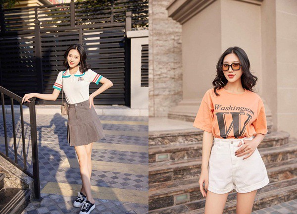 Những outfits đẹp 'hết chỗ chê' với áo thun mùa hè