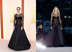 Lady Gaga sang trọng bất ngờ với váy Versace tại Oscar 2023