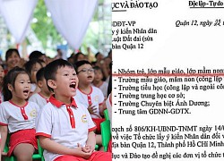 Phòng GD&ĐT quận 12 lấy ý kiến trẻ mầm non về dự thảo luật đất đai, chuyện thật hay đùa?