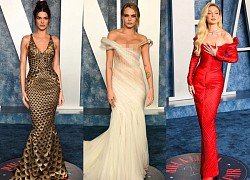 Tiệc hậu Oscar 2023: Kendall Jenner - Gigi Hadid lộng lẫy đè bẹp Hailey nhạt nhẽo, Cara o ép dẫn đầu dàn sao hở bạo gây sốc