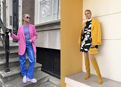 Tạm cất blazer đen vào tủ, bởi giờ là thời đại của những mẫu blazer sặc sỡ