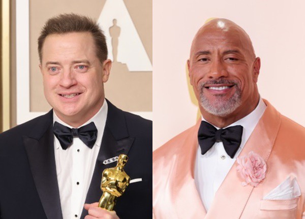 "Vua bọ cạp" Dwayne Johnson ăn mừng chiến thắng Oscar của Brendan Fraser