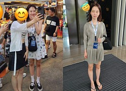 Song Ji Hyo gây bất ngờ khi để mặt mộc "vi vu" ở Thái Lan