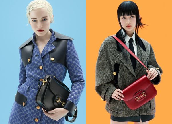 Halle Bailey, Julia Garner và Hanni là những gương mặt mới của túi Gucci Horsebit 1955