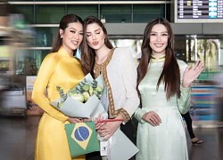 Người đẹp Brazil - đương kim Miss Grand diện áo dài so kè nhan sắc với Thiên Ân, Quỳnh Châu